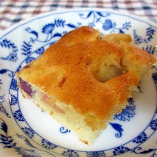 紫芋とりんごの豆腐ケーキ